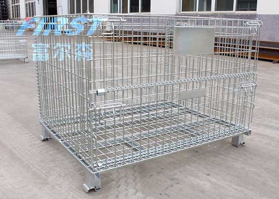 품질  Stackable Steel Q235 50*50mm Wire Mesh Box Pallet 공장