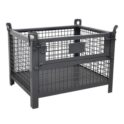 품질  Warehouse Foldable Steel Q235 6.0mm Wire Mesh Container 공장