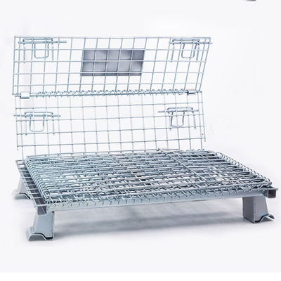 품질  Collapsible Workshop 6.0mm Wire Q235 Steel Pallet Cages 공장