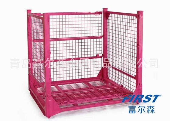 ISO RAL 활성화한 110 킬로그램 4 층 스태커블 강철 와이어 케이지