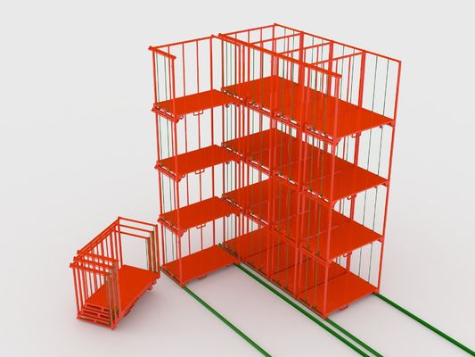 뜨거운 침지된 직류 전기로 자극된 1800 밀리미터 높이 스태커블 강철 랙