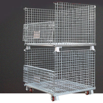 CE RAL 파우더는 1000KG 접힌 와이어 메쉬 컨테이너를 코팅했습니다