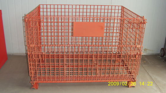CE RAL 파우더는 1000KG 접힌 와이어 메쉬 컨테이너를 코팅했습니다