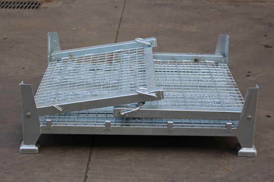 CE RAL 파우더는 1000KG 접힌 와이어 메쉬 컨테이너를 코팅했습니다